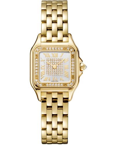Cartier Small Rose Gold And Diamond Panthère De Watch 22mm - Metallic