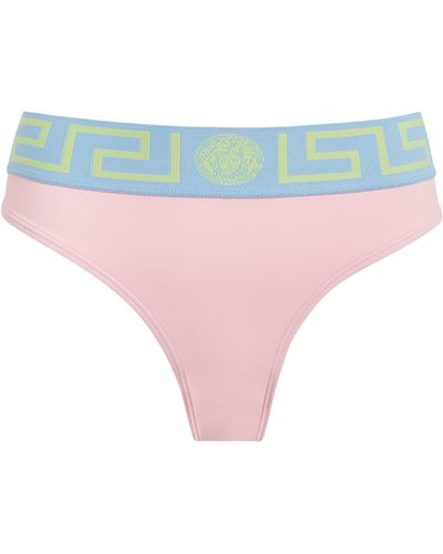 Versace Greca Bikini Bottoms - Pink