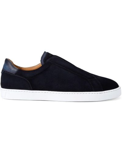 Magnanni Leather Laceless Trainers - Blue