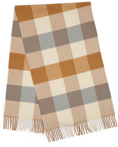 Johnstons of Elgin Merino-cashmere Chunky Twill Scarf - Natural