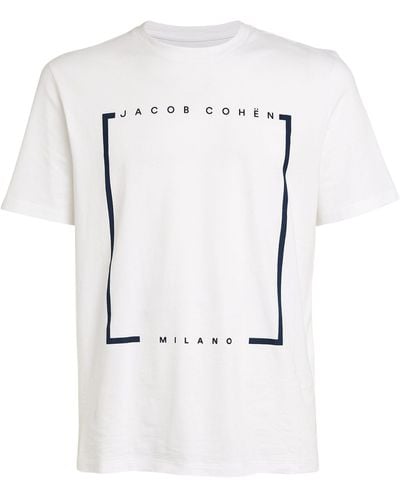 Jacob Cohen Logo Print T-shirt - White
