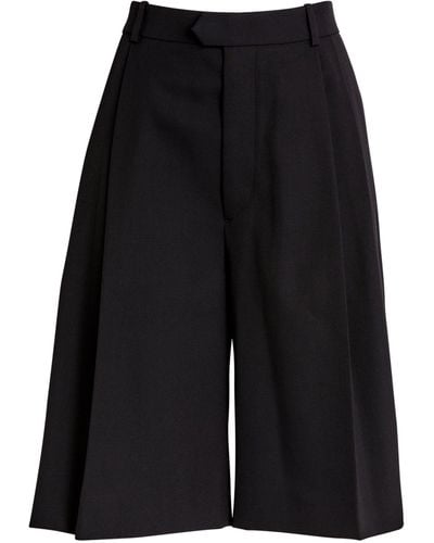 Carven Wool Tailored Shorts - Black