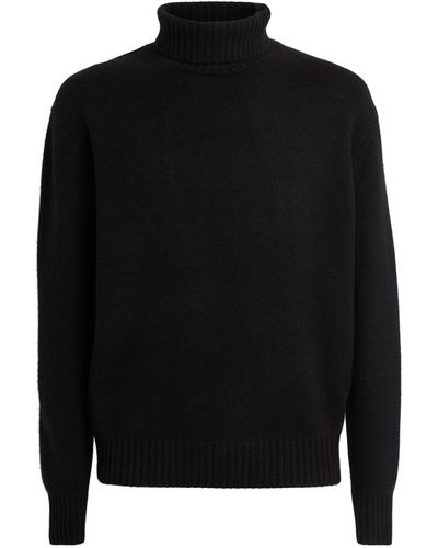 FRAME Cashmere Rollneck Sweater - Black