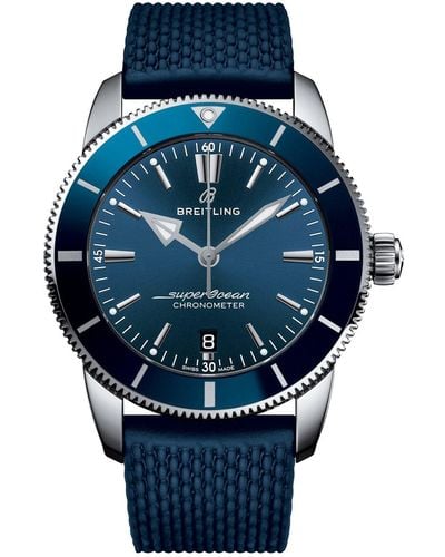 Breitling Ab201012/bf73 Superocean Heritage Ii Stainless Steel Watch - Blue