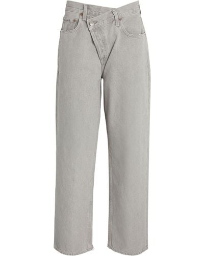Agolde Criss Cross Jeans - Grey