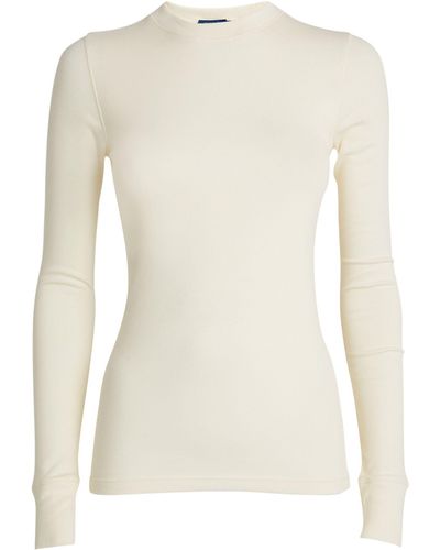 Polo Ralph Lauren Ribbed Long-sleeve T-shirt - Natural