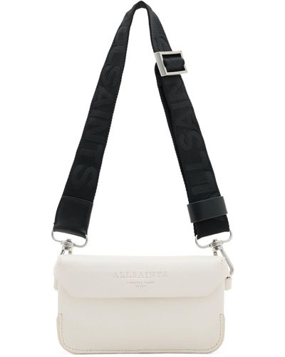 AllSaints Leather Zoe Cross-body Bag - White