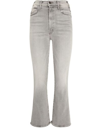 Mother The Hustler Flared Ankle Jeans - Gray