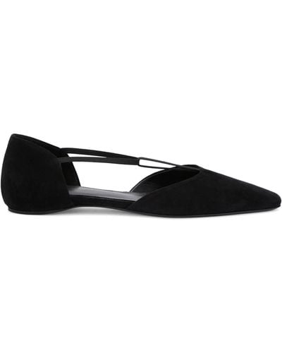 Totême Leather T-strap Ballet Flats - Black