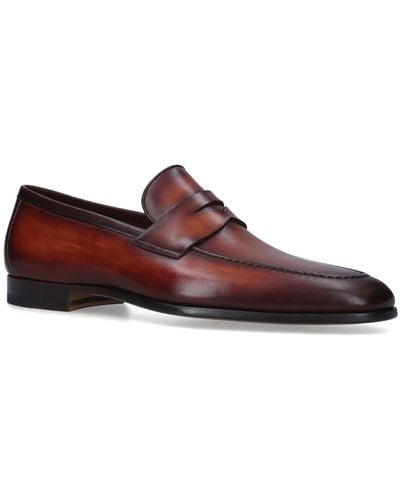 Magnanni Leather Delos Dress Loafers - Natural