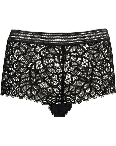 Wacoal Raffine Lace Shorts - Black