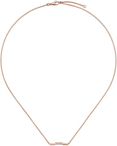 Gucci Yellow Gold Link To Love Necklace - Metallic