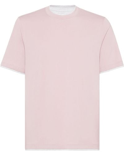 Brunello Cucinelli Cotton T-shirt - Pink