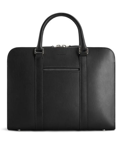 Carl Friedrik Leather Palissy Briefcase - Black