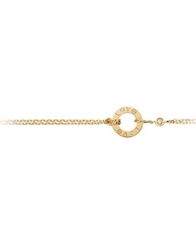 Cartier Yellow Gold Double Chain Love Bracelet - Metallic