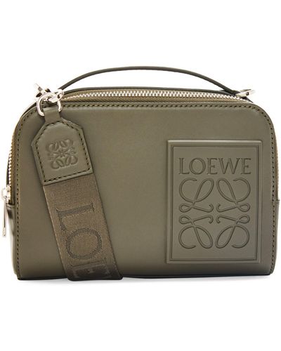 Loewe Mini Leather Camera Cross-body Bag - Green