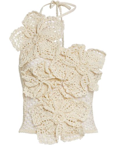 Cult Gaia Crochet Nazanin Top - White
