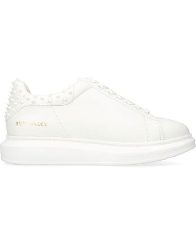 Steve Madden Spike Frosting Trainers - White