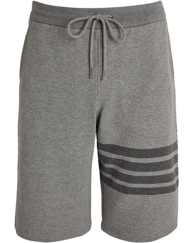 Thom Browne Cotton Drawstring Shorts - Gray