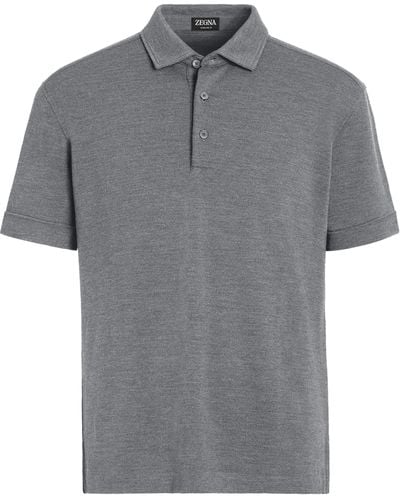 Zegna 12milmil12 Wool Polo Shirt - Gray