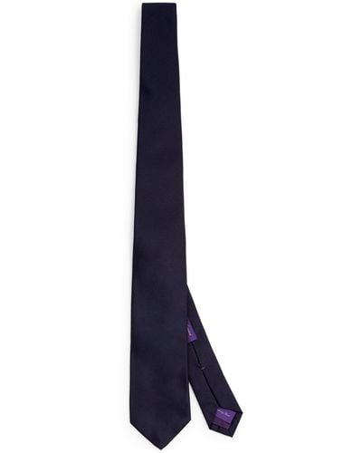 Ralph Lauren Purple Label Silk Tie - Blue