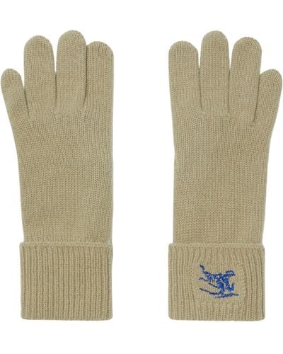 Burberry Cashmere-blend Gloves - Green