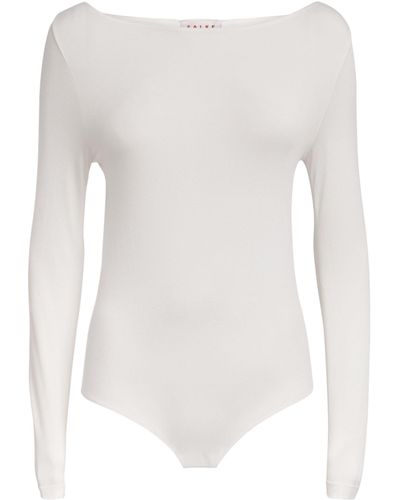 FALKE Cotton-blend Bodysuit - White