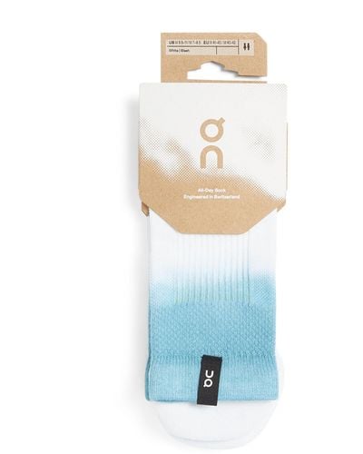 On Shoes Organic Cotton-blend All-day Socks - Blue