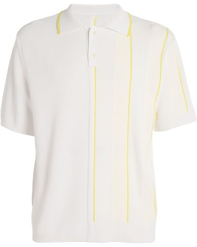 Jacquemus Striped Juego Polo Shirt - White