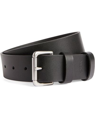 Polo Ralph Lauren Leather Roller Buckle Belt - Black