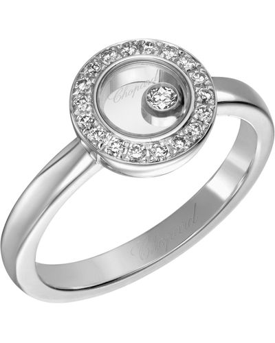 Chopard White Gold Happy Diamonds Icons Ring - Metallic