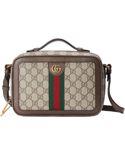 Gucci Canvas Ophidia Cross-body Bag - Brown