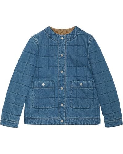 Gucci Reversible Denim Jacket - Blue