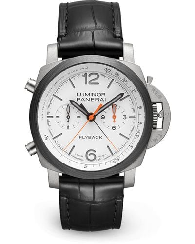 Panerai Titanium Luminor Flyback Chronograph Watch 44mm - Grey