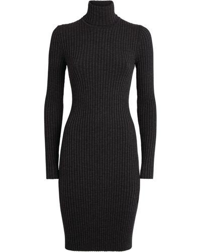 Wolford Wool-cotton Ribbed Dress - Grey