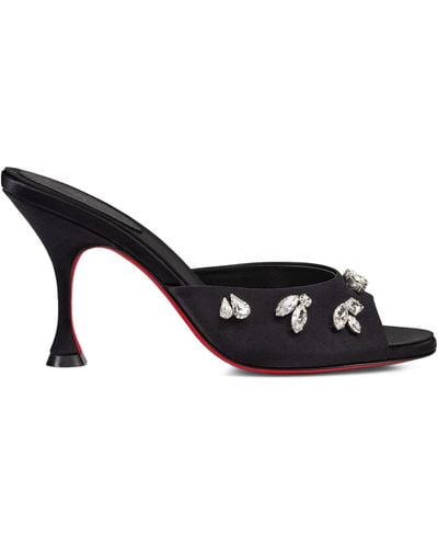 Christian Louboutin Degraqueen Embellished Mules 85 - Black
