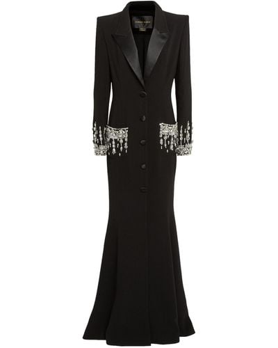 Zuhair Murad Embellished Blazer Gown - Black