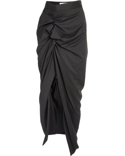 Vivienne Westwood Ruched Panther Maxi Skirt - Black