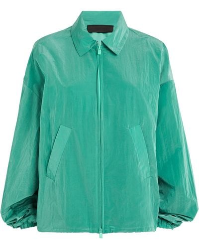 Fear Of God Zip-up Shell Bomber Jacket - Green