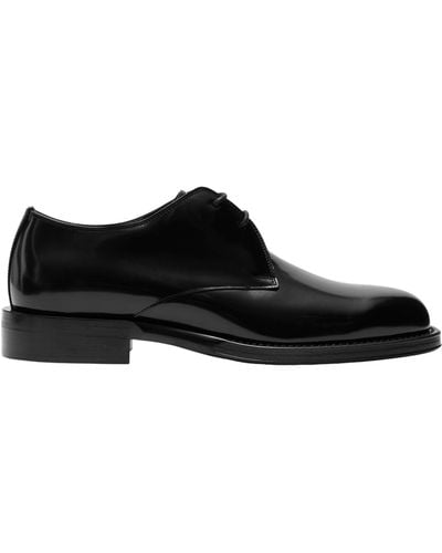 Burberry Leather Derby Shoes - Black