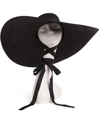 Eliurpi Wide Boater Hat - Black