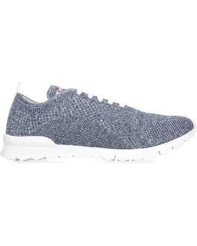 Kiton Knitted Lace-up Sneakers - Blue