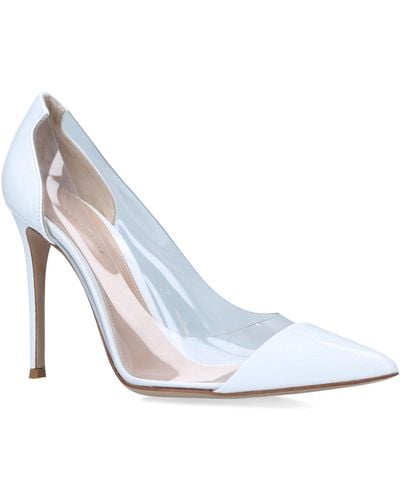 Gianvito Rossi Plexi Court Shoes 105 - White