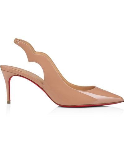Christian Louboutin Hot Chick Patent Leather Slingback Pumps 70 - Pink