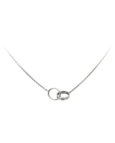 Cartier White Gold Love Necklace