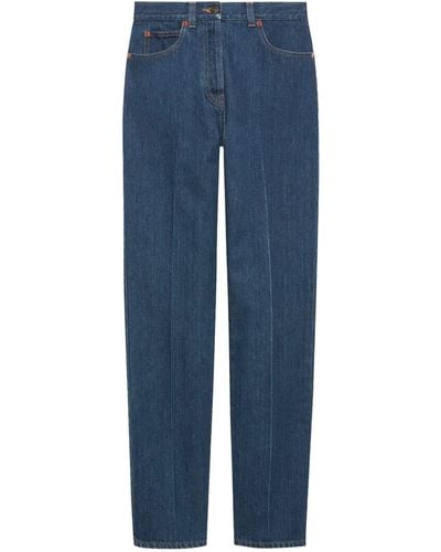 Gucci Horsebit-detail Straight Jeans - Blue