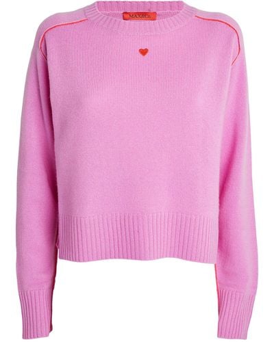 MAX&Co. Cashmere Crew-neck Sweater - Pink