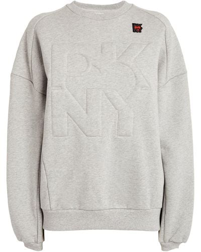 DKNY Cotton Logo Sweatshirt - Grey