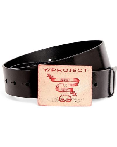 Y. Project Leather Paris' Best Belt - Black