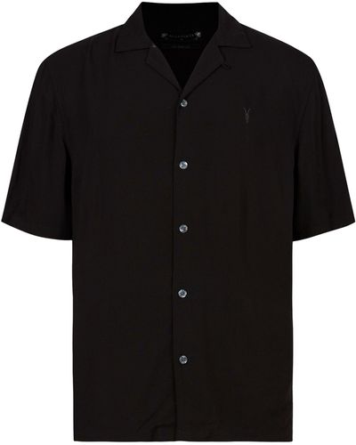 AllSaints Venice Short-sleeve Shirt - Black